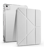 Apple iPad Air 11 2025 M3 Uyumlu Kılıf Zore Tri Folding Kalem Bölmeli Standlı Kılıf (Gri)