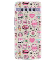 Tcl 10 Plus Kılıf Excode Desenli Silikon Kılıf Excode Donut Flamingo 1415 Uyumlu
