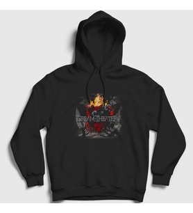 Presmono Unisex Siyah Crow Dream Theater Kapüşonlu Sweatshirt 143631tt