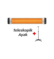 Ufo Star S/24 2400 W Infrared Isıtıcı+ayak (Siyah)