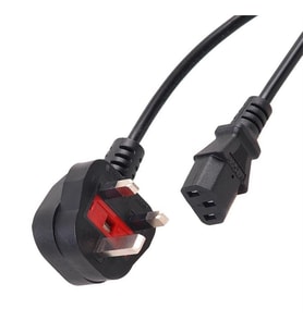 Ayt Powermaster PM-17891 3 x 0.75 Mm İngiliz Tip 1.5 Metre C7 Güç Kablosu Pc Bilgisayar Monitör Elektrik Kablo