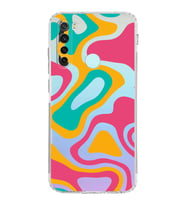 Xiaomi Redmi Note 8  Kamera Korumalı Kapak Renkli Desen Tasarımlı Şeffaf  Kılıf