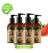 Rekze Doğal 4 Adet Karpuz Özlü Duyusal Ve Aromaterapi Kokulu Masaj Yağı 120 ml