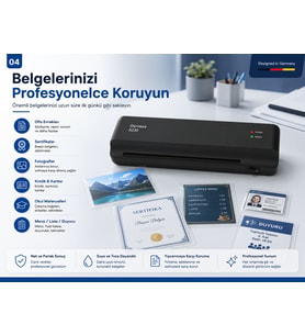 Olymkea A230 A4 Laminasyon Makinası&12 Adet PVC Film Hediyeli