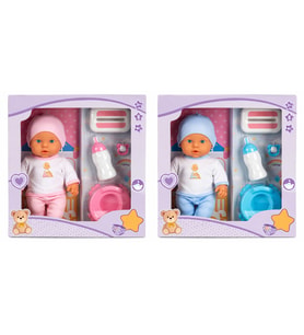 1030141 Sesli Tuvalet Zamanı Bebek Seti 32 cm