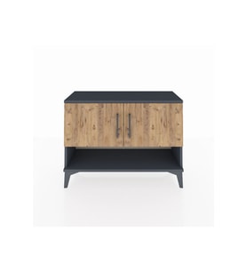 Arges Şifonyer 2 Raflı 2 Kapaklı 88x30x64 Antrasit-Çam