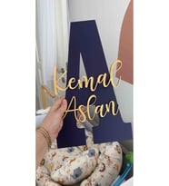 ÇOCUK VE BEBEK ODASI KAPI VE DUVAR SÜSÜ İSİMLİ PANO