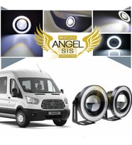 Ford Transit Tüm Modeller Uyumlu, Universal Mercekli Led Angel Sis Farı, 76mm Beyaz Renk