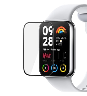 Microsonic Xiaomi Mi Band 8 Pro Tam Kaplayan Nano Cam Ekran Koruyucu Siyah