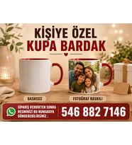 Kişiye Özel Fotoğraf Baskılı İçi Ve Kulplu Renkli Kupa Bardak-Kırmızı/Turuncu/Lacivert Seçenekli