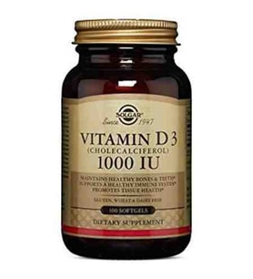 Solgar Vitamin D3 1000 IU 100 Tablet