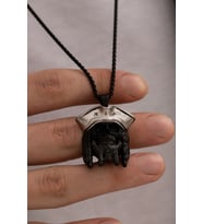 Jack Sparrow - Erkek Kolye - Jack Sparrow Figürlü Erkek Çelik Kolye 5213256488995 5213256488991 (Gümüş)