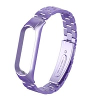 Xiaomi Mi Band 5 Uyumlu Kordon Paslanmaz Metal Baklalı Tasarım KRD-04 Kayış