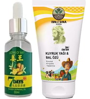 İbn-i Sina 7 Days Saçları Uzatmaya Büyütmeye Serum + İbn-i Sina Kuyruk Yağlı Bal Özlü Krem