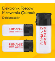 Toscow Çakmak Manyetolu - 100 Adet Tek Yön Baskılı
