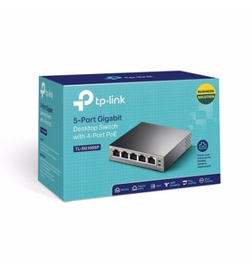 TP-LINK TL-SG1005P 5 PORT 10/100/1000 4PORT POE 56W  YONETILEMEZ DESKTOP SWITCH