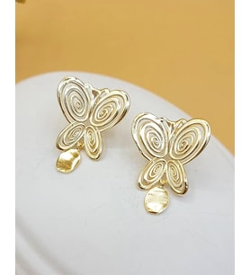 Masumiyet Müzesi Füsun Gold Kelebek Küpe
