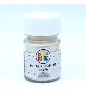 EPOKSİ REÇİNE METALİK SEDEFLİ PİGMENT TOZ BOYA İNCİ BEYAZI 10 GR