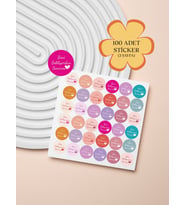 100 Adet Teşekkür Ederiz Stickers Paketleme Kargo Çıkartma PYT0KSTK131