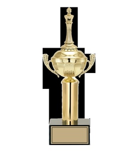 ODAK KUPA - Figürlü Kupalar - Satranç Figürlü Kupalar FG-048 C - 35 cm