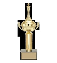 ODAK KUPA - Figürlü Kupalar - Satranç Figürlü Kupalar FG-048 C - 35 cm