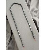 Hematit Doğal Taş Parlak Füme 4x6mm Dizi