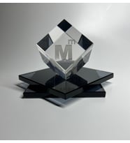 Mali Müşavirlik Çalışanlarına Özel Cam İçi Logo Küp Patlatma