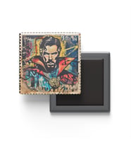 Doctor Strange - Baskılı Buzdolap Magneti Kare - 9x9 cm