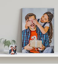 BK Gift Kişiye Özel Yağlı Boya Tam Boy Kanvas Tablo, Ev Hediyesi, Ev Dekoru, Babaya Hediye, Arkadaşa Hediye