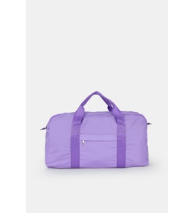Spor Çanta, Paraşüt Kumaş Önü Cepli Unisex Spor Fitness Gym Çantası, Lila Renk Spor Çantası