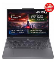Lenovo Legion 5 15AHP10 Amd Ryzen 7 260 32-Gbddr5 4 Tbssd Rtx 5060 8gb 15.3" Wuxga (1920X1200) IPS 165Hz 115W Windows 11 Pro 83M00064TRAT75