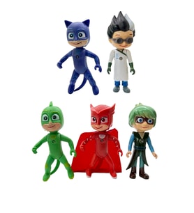 Pijamaskeliler Büyük Boy Karakterler Pjmasks Oyuncak 5li Set (Çok Renkli)
