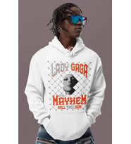 Tasarım Lady Gaga Baskılı Unisex Oversize Şarkıcı Hoodie