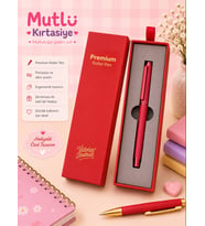 VJ PREMİUM ROLLER KALEM KUTULU-PEMBE