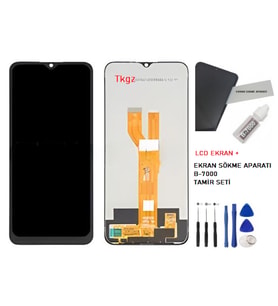 Oppo Realme C21 Uyumlu Lcd Ekran Dokunmatik Servis + B-7000 + TAMİR SETİ