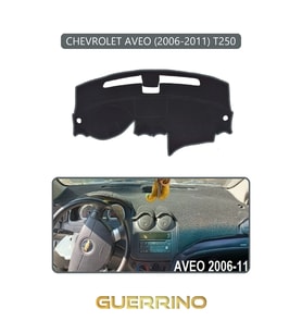 CHEVROLET AVEO 2006-2011 T250TORPİDO KORUMA HALISI GRİ KENAR