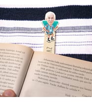 Kişiye Özel Tonton Dedem Karikatürlü Çubuk Kitap Ayracı