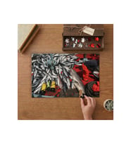 Avlanan Balıklar Tasarımı 240 parça Ahşap Puzzle Ahşap Kutuda MP07951