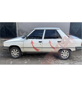 Kml34tuning55 Renault Broadway 1993- 2003 Uyumlu Cam Çıtası 4 Parça Krom Paslanmaz Çelik