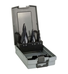 Bosch Pro 3 Parçalı. Kademeli Matkap-Seti Hss-Altin 3-Yüzeyler-Şaft (Çok Renkli)