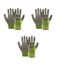 Mafel MF-82/83 Pütürlü Neon Yeşil Lateks İş Güvenlik Eldiven - 10/XL - 3 Çift - Paket