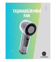 Mey İthalat® Mini El Fanı 3000mAh Pil Type-C Şarj Girişi Kompakt ve Hafif Tasarım