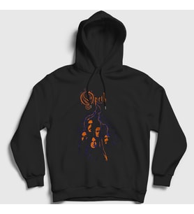 Presmono Unisex Siyah Roots Opeth Kapüşonlu Sweatshirt 101287tt