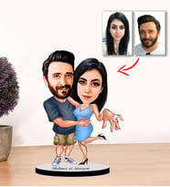 Kisiye Özel Karikatür ÇİFT, sevgili Biblo