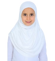 Kız Çocuk Hazır Başörtüsü Pratik Penye Şal Tesettür Giyim