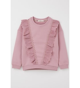 Breeze Kız Çocuk Sweatshirt Güpürlü 1.5-5 Yaş, Gülkurusu