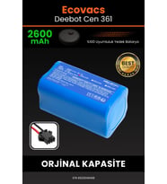 Ecovacs Deebot Cen 361 2600mAh Robot Süpürge Bataryası - Yüksek Yoğunluklu Li-ion Hücre