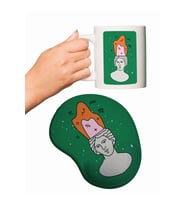 Matematik Profesörü Baskılı Bilek Destekli Mouse Pad + Kupa Bardak Mug