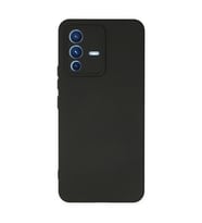 Vivo V23 5g Kılıf Nano İçi Kadife Silikon - Siyah