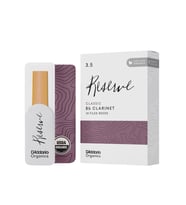 D'Addario ODCT1035 Organic Reserve Classic Bb Klarnet Kamışı No: 3.5 (Profesyonel) - 10'lu Paket Organik Tarım Ürünü, Çevre Dostu ve Zengin Ton Karakteri